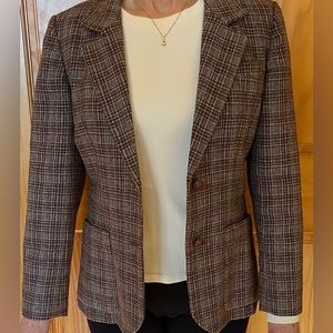 Wool Blend Vintage Blazer Size 4 Petite